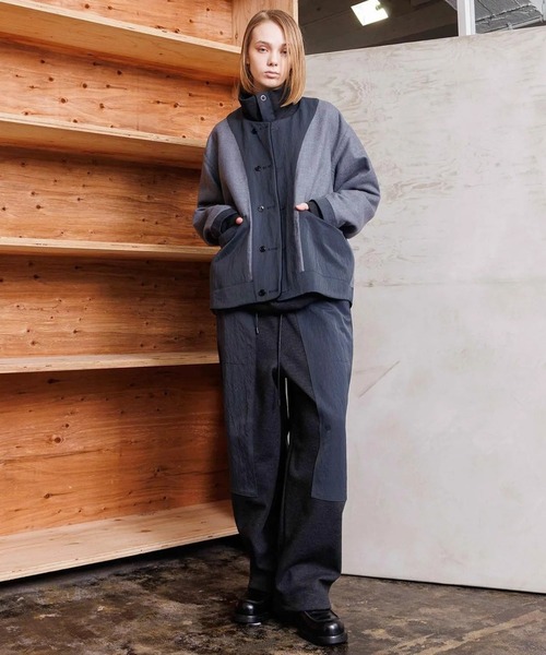 VOAAOV(ヴォアーブ)の「【VOAAOV】STATELESS High Neck Tops(その他トップス・メンズ・チャコールグレー/ネイビー/オリーブ/ブラック・1/2)」の13枚目の写真
