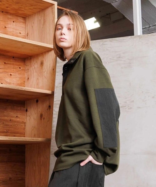 VOAAOV(ヴォアーブ)の「【VOAAOV】STATELESS High Neck Tops(その他トップス・メンズ・チャコールグレー/ネイビー/オリーブ/ブラック・1/2)」の14枚目の写真