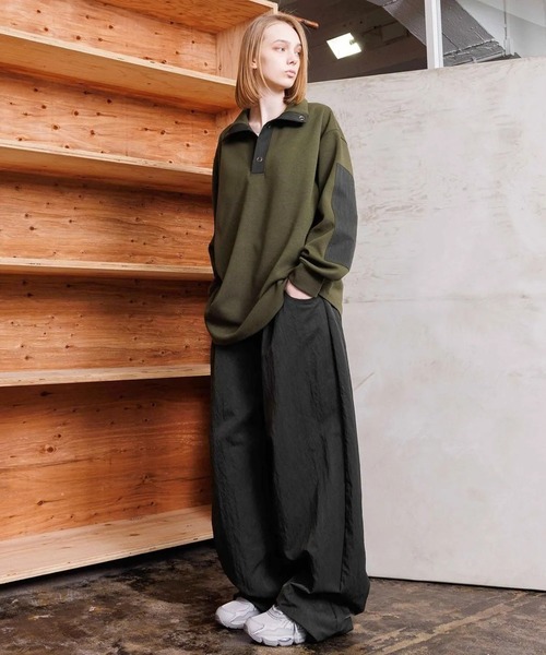 VOAAOV(ヴォアーブ)の「【VOAAOV】STATELESS High Neck Tops(その他トップス・メンズ・チャコールグレー/ネイビー/オリーブ/ブラック・1/2)」の16枚目の写真