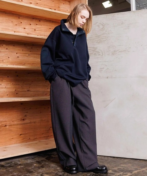 VOAAOV(ヴォアーブ)の「【VOAAOV】STATELESS High Neck Tops(その他トップス・メンズ・チャコールグレー/ネイビー/オリーブ/ブラック・1/2)」の19枚目の写真