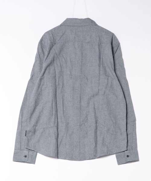 Quiksilver(クイックシルバー)の「QUIKSILVER メンズ MOTHERFLY HEATHER 長袖シャツ 【2026年秋冬モデル】/クイックシルバー(シャツ/ブラウス・メンズ・グレー/ネイビー/グリーン・X-LARGE/LARGE/MEDIUM)」の4枚目の写真