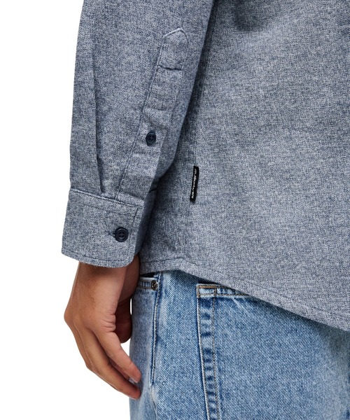 Quiksilver(クイックシルバー)の「QUIKSILVER メンズ MOTHERFLY HEATHER 長袖シャツ 【2026年秋冬モデル】/クイックシルバー(シャツ/ブラウス・メンズ・グレー/ネイビー/グリーン・X-LARGE/LARGE/MEDIUM)」の21枚目の写真