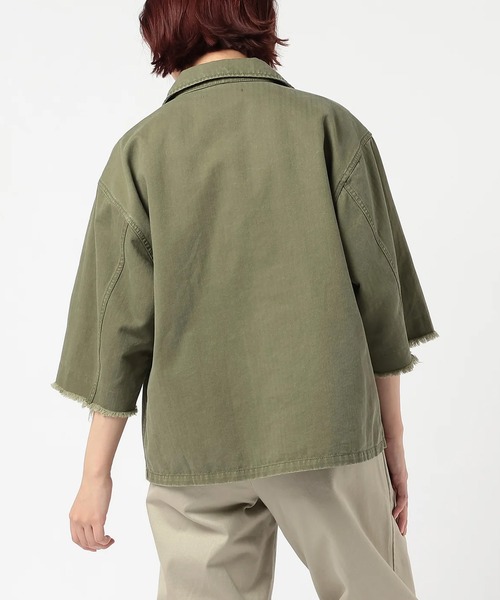J.B. ATTIRE(ジェイビーアタイア)の「J.B. ATTIRE PARIS UTILITY JACKET(カバーオール・レディース・Olive・1)」の9枚目の写真