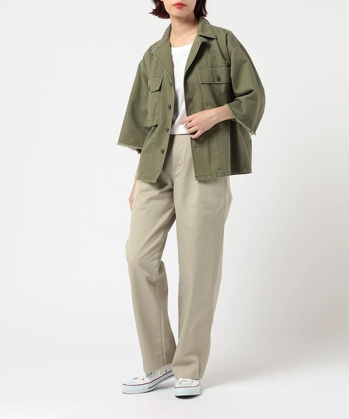 J.B. ATTIRE(ジェイビーアタイア)の「J.B. ATTIRE PARIS UTILITY JACKET(カバーオール・レディース・Olive・1)」の10枚目の写真