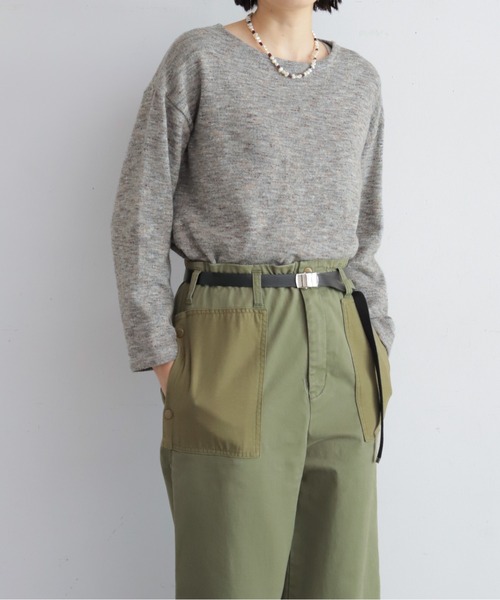 メルアンページです。 メランジネップ天竺 ボートネックP/O（Tシャツ/カットソー）｜NOMBRE