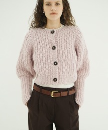 W FACE CHUNKY HAND KNIT CARDIGAN