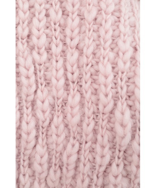 CLANE(クラネ)の「W FACE CHUNKY HAND KNIT CARDIGAN(カーディガン/ボレロ・レディース・グレー/ピンク/アイボリー・F)」の9枚目の写真