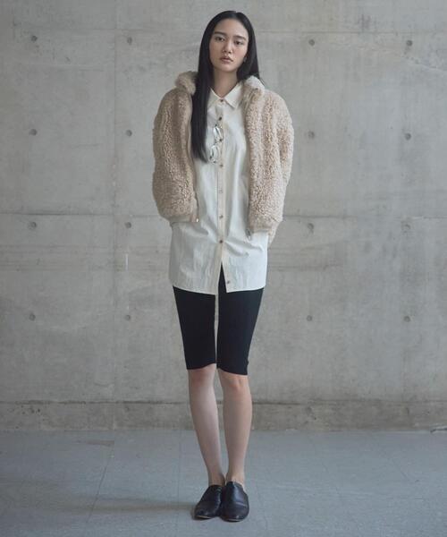URBAN RESEARCH(アーバンリサーチ)の「new basic QUIET VOLUME SHIRTS(シャツ/ブラウス・レディース・ホワイト系その他/ブラック・FREE)」の4枚目の写真