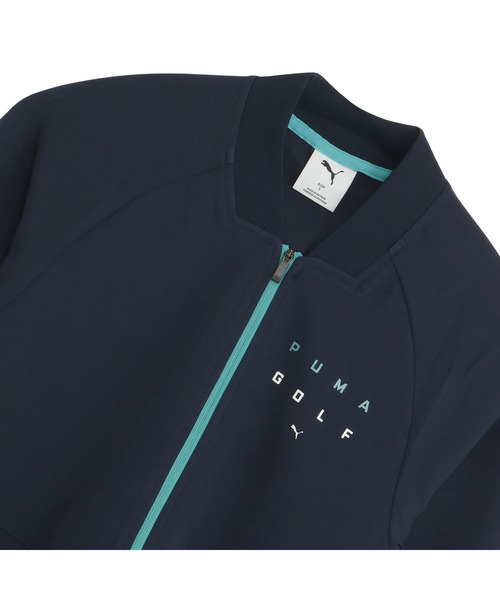 PUMA(プーマ)の「PUMA プーマ メンズ ゴルフ FOG トラック ジャケット(ジャージ・メンズ・ブラック/ダークネイビー・MEDIUM/LARGE/SMALL/XX-LARGE/X-LARGE)」の11枚目の写真
