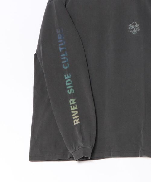 BROTHER MERLE(ブラザー マール)の「RIVER SIDE CULTURE / ARM LOGO LS T-SHIRT(M4)(Tシャツ/カットソー・メンズ・ホワイト/チャコールグレー/グレー・LARGE/MEDIUM/X-LARGE)」の15枚目の写真