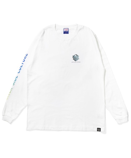 BROTHER MERLE(ブラザー マール)の「RIVER SIDE CULTURE / ARM LOGO LS T-SHIRT(M4)(Tシャツ/カットソー・メンズ・ホワイト/チャコールグレー/グレー・LARGE/MEDIUM/X-LARGE)」の1枚目の写真