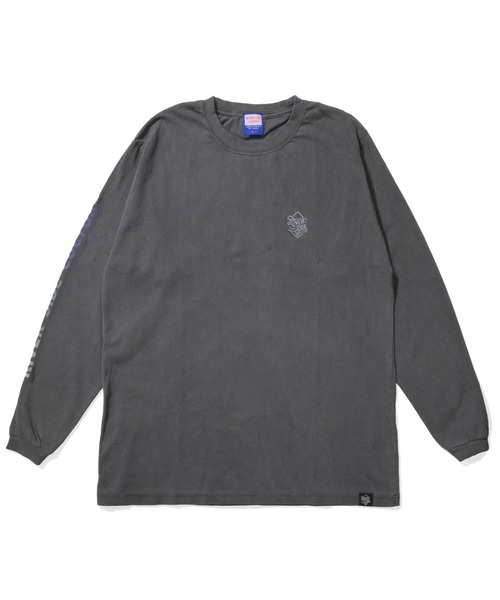 BROTHER MERLE(ブラザー マール)の「RIVER SIDE CULTURE / ARM LOGO LS T-SHIRT(M4)(Tシャツ/カットソー・メンズ・ホワイト/チャコールグレー/グレー・LARGE/MEDIUM/X-LARGE)」の2枚目の写真