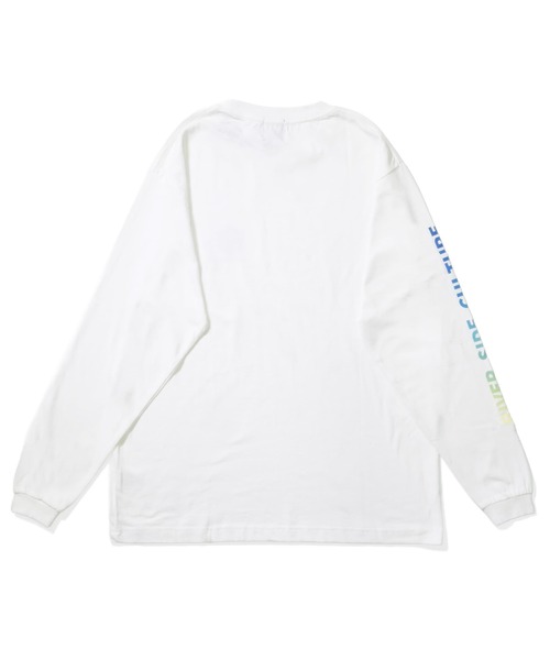 BROTHER MERLE(ブラザー マール)の「RIVER SIDE CULTURE / ARM LOGO LS T-SHIRT(M4)(Tシャツ/カットソー・メンズ・ホワイト/チャコールグレー/グレー・LARGE/MEDIUM/X-LARGE)」の4枚目の写真