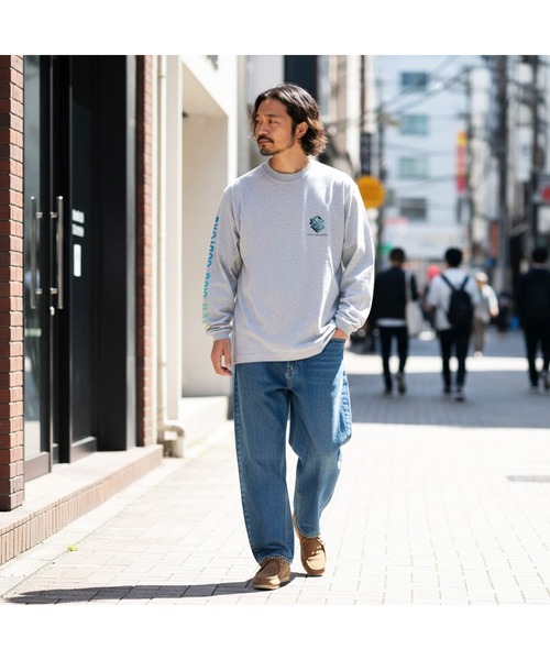 BROTHER MERLE(ブラザー マール)の「RIVER SIDE CULTURE / ARM LOGO LS T-SHIRT(M4)(Tシャツ/カットソー・メンズ・ホワイト/チャコールグレー/グレー・LARGE/MEDIUM/X-LARGE)」の13枚目の写真