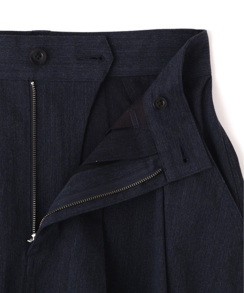 MHL.（エムエイチエル）の「WOOL COTTON TWILL（スカート・レディース・ネイビー/グレー・3/2/1/0）」の3枚目の写真