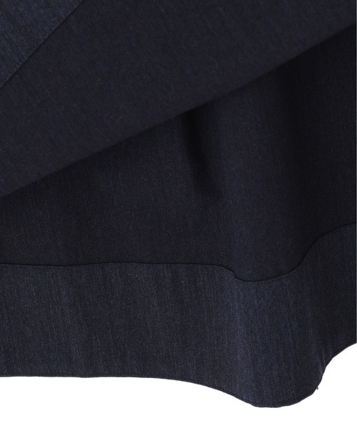 MHL.（エムエイチエル）の「WOOL COTTON TWILL（スカート・レディース・ネイビー/グレー・3/2/1/0）」の4枚目の写真