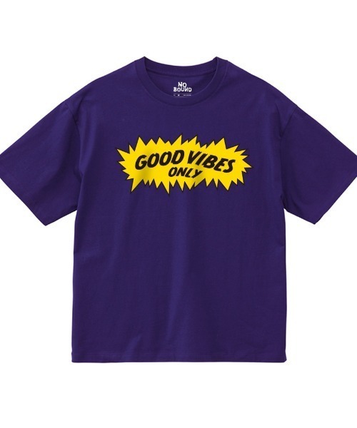 NOBOUND(ノーバウンド)の「NOBOUND(ノーバウンド) 半袖Tシャツ ロゴ プリント ボックスシルエット トップス カットソー レディース ユニセックス ストリート(Tシャツ/カットソー・レディース・ホワイト/ブラック/パープル/ブルー・S)」の1枚目の写真