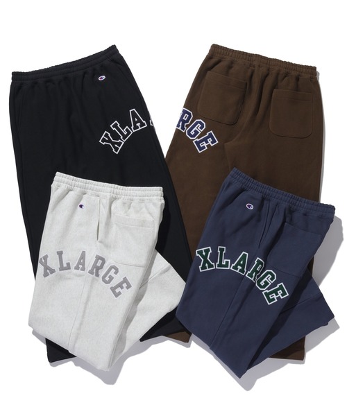Champion(チャンピオン)の「XLARGE×Champion REVERSE WEAVE SWEAT PANTS(スウェットパンツ・メンズ・ネイビー/アッシュ/ブラウン/ブラック・L/XL/M/S)」の20枚目の写真