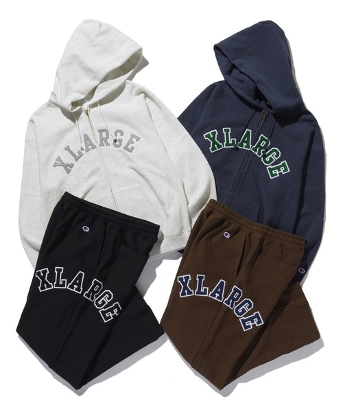 Champion(チャンピオン)の「XLARGE×Champion REVERSE WEAVE SWEAT PANTS(スウェットパンツ・メンズ・ネイビー/アッシュ/ブラウン/ブラック・L/XL/M/S)」の21枚目の写真