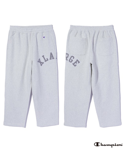 Champion(チャンピオン)の「XLARGE×Champion REVERSE WEAVE SWEAT PANTS(スウェットパンツ・メンズ・ネイビー/アッシュ/ブラウン/ブラック・L/XL/M/S)」の6枚目の写真