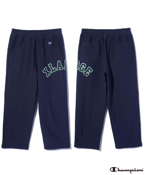 Champion(チャンピオン)の「XLARGE×Champion REVERSE WEAVE SWEAT PANTS(スウェットパンツ・メンズ・ネイビー/アッシュ/ブラウン/ブラック・L/XL/M/S)」の8枚目の写真