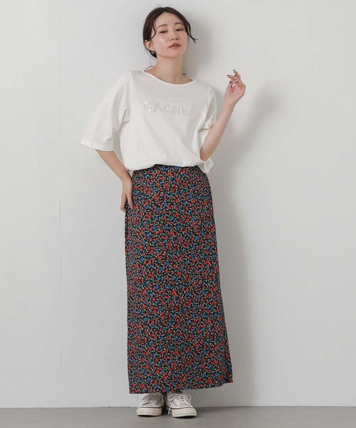 Gready Brilliant（グレディブリリアン）の「ＧＡＲＮＥＴボート７分袖（Tシャツ/カットソー・レディース・チャコールグレー/オフホワイト・38）」の3枚目の写真