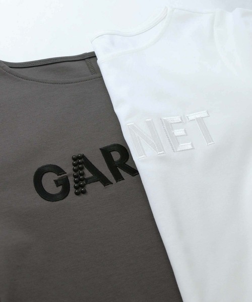 Gready Brilliant（グレディブリリアン）の「ＧＡＲＮＥＴボート７分袖（Tシャツ/カットソー・レディース・チャコールグレー/オフホワイト・38）」の15枚目の写真