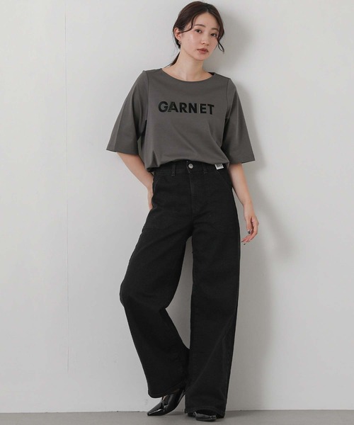 Gready Brilliant（グレディブリリアン）の「ＧＡＲＮＥＴボート７分袖（Tシャツ/カットソー・レディース・チャコールグレー/オフホワイト・38）」の20枚目の写真