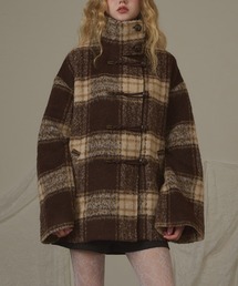 hazyl（ヘイジル）の「check duffel coat / チェックダッフルコート（ダッフルコート）」