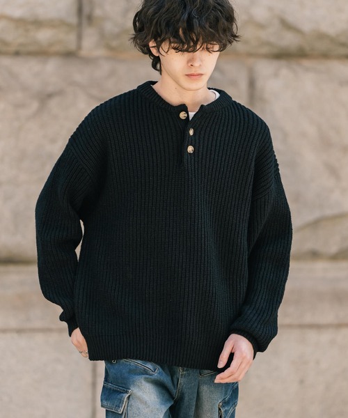 HALFZIP SUMMER KNIT/ハーフジップサマーニット（ニット/セーター