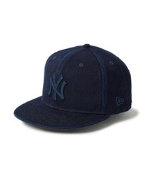 HOMEGAME（ホームゲーム）の「ニューエラ【NEW ERA】- ニューヨーク・ヤンキース 藍染め キャップ【New York Yankees 59FIFTY Aizome 藍染め INDIGO BLUE 14745159】（キャップ）」