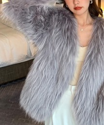 ロングシャギーエコファージャケット