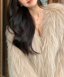 ロングシャギーエコファージャケット