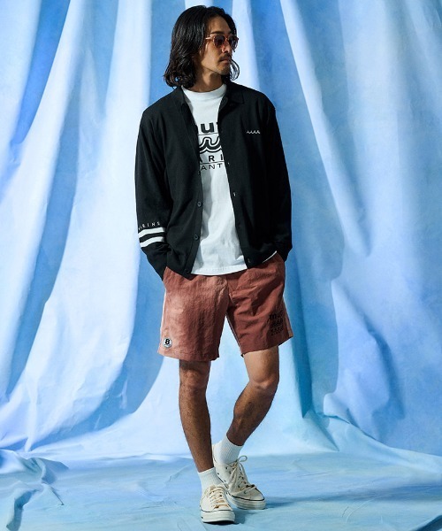 ACANTHUS(アカンサス)の「mt10688- W-name logo S-S tee waveロゴTシャツ(MA2728)(Tシャツ/カットソー・メンズ・ネイビー/ブラック/ホワイト・L/XL/M/S)」の7枚目の写真