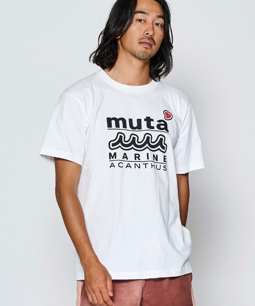 ACANTHUS(アカンサス)の「mt10688- W-name logo S-S tee waveロゴTシャツ(MA2728)(Tシャツ/カットソー・メンズ・ネイビー/ブラック/ホワイト・L/XL/M/S)」の8枚目の写真