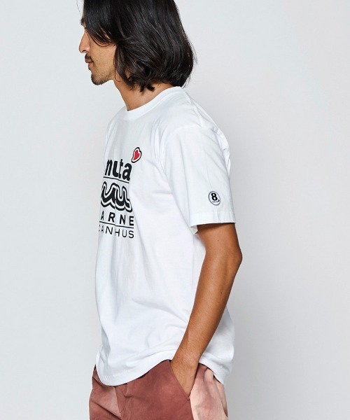 ACANTHUS(アカンサス)の「mt10688- W-name logo S-S tee waveロゴTシャツ(MA2728)(Tシャツ/カットソー・メンズ・ネイビー/ブラック/ホワイト・L/XL/M/S)」の9枚目の写真
