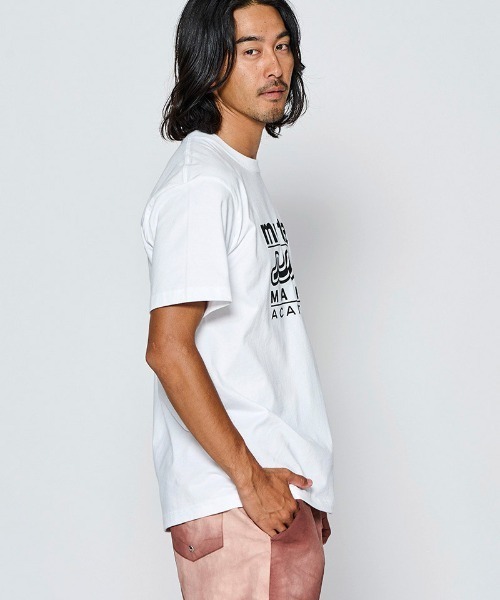 ACANTHUS(アカンサス)の「mt10688- W-name logo S-S tee waveロゴTシャツ(MA2728)(Tシャツ/カットソー・メンズ・ネイビー/ブラック/ホワイト・L/XL/M/S)」の10枚目の写真