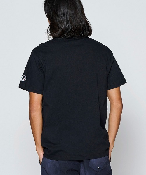 ACANTHUS(アカンサス)の「mt10688- W-name logo S-S tee waveロゴTシャツ(MA2728)(Tシャツ/カットソー・メンズ・ネイビー/ブラック/ホワイト・L/XL/M/S)」の6枚目の写真