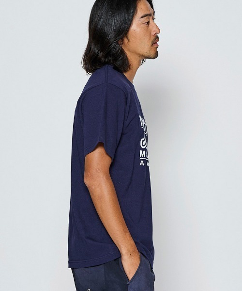 ACANTHUS(アカンサス)の「mt10688- W-name logo S-S tee waveロゴTシャツ(MA2728)(Tシャツ/カットソー・メンズ・ネイビー/ブラック/ホワイト・L/XL/M/S)」の13枚目の写真