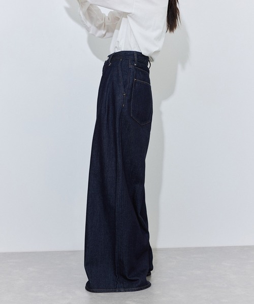 upperhights(アッパーハイツ)の「【upper hights for ADAM ET ROPE'】別注 CARRIE(デニムパンツ・レディース・ネイビー・24/23/22/25)」の5枚目の写真