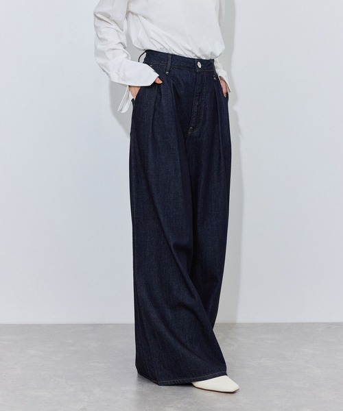 upperhights(アッパーハイツ)の「【upper hights for ADAM ET ROPE'】別注 CARRIE(デニムパンツ・レディース・ネイビー・24/23/22/25)」の6枚目の写真