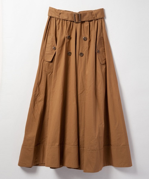 AMERICAN RAG CIE（アメリカンラグシー）の「AMERICAN RAG CIE トレンチディテールマキシスカート/210-AYH-1761061（スカート・レディース・ベージュ/カーキ・38）」の2枚目の写真