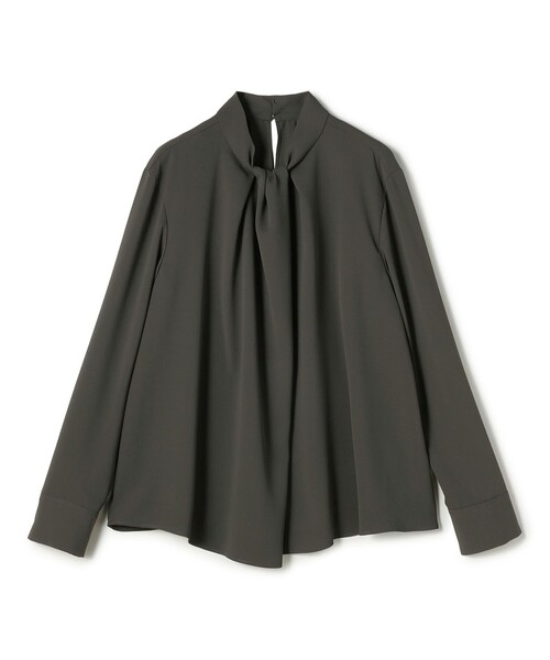 BALLSEY(ボールジィ)の「パウダリージョーゼット タイライクブラウス(シャツ/ブラウス・レディース・チャコールグレー/ライトブルー/ホワイト・36)」の3枚目の写真