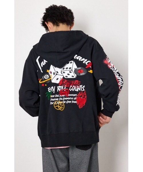 RODEO CROWNS WIDE BOWL(ロデオクラウンズワイドボウル)の「No Dice zipパーカー(パーカー・メンズ・カーキ/ホワイト/ブラック・MEDIUM/LARGE)」の9枚目の写真