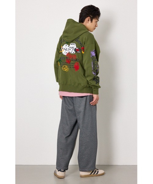 RODEO CROWNS WIDE BOWL(ロデオクラウンズワイドボウル)の「No Dice zipパーカー(パーカー・メンズ・カーキ/ホワイト/ブラック・MEDIUM/LARGE)」の18枚目の写真