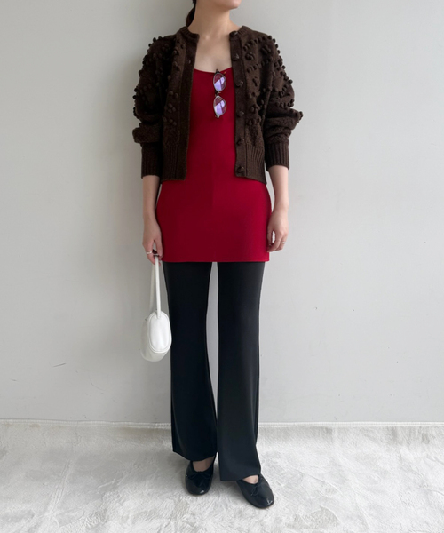 EDIT. FOR LULU(エディットフォールル)の「【NOHRA /ノーラ】Popcorn knit cardigan(ニット/セーター・レディース・ブラウン/ホワイト・FREE)」の8枚目の写真