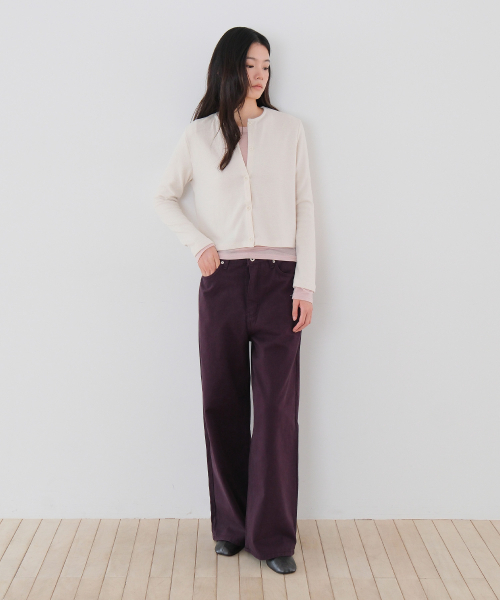 MOUI(モウイ)の「Color dyeing pants (D/PURPLE)(その他パンツ・レディース・その他・SMALL/MEDIUM)」の1枚目の写真