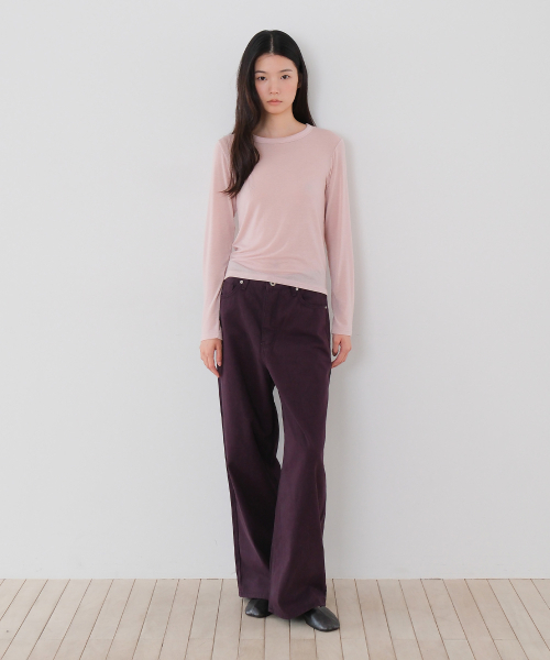 MOUI(モウイ)の「Color dyeing pants (D/PURPLE)(その他パンツ・レディース・その他・SMALL/MEDIUM)」の2枚目の写真