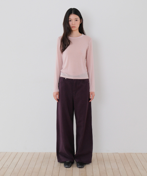 MOUI(モウイ)の「Color dyeing pants (D/PURPLE)(その他パンツ・レディース・その他・SMALL/MEDIUM)」の4枚目の写真