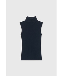 ウールホールガーメントハイネックベストニットトップ / WOOL WHOLEGARMENT HIGH NECK VEST KNIT TOP_5colors